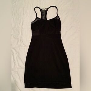 Lush Black Backless Dress